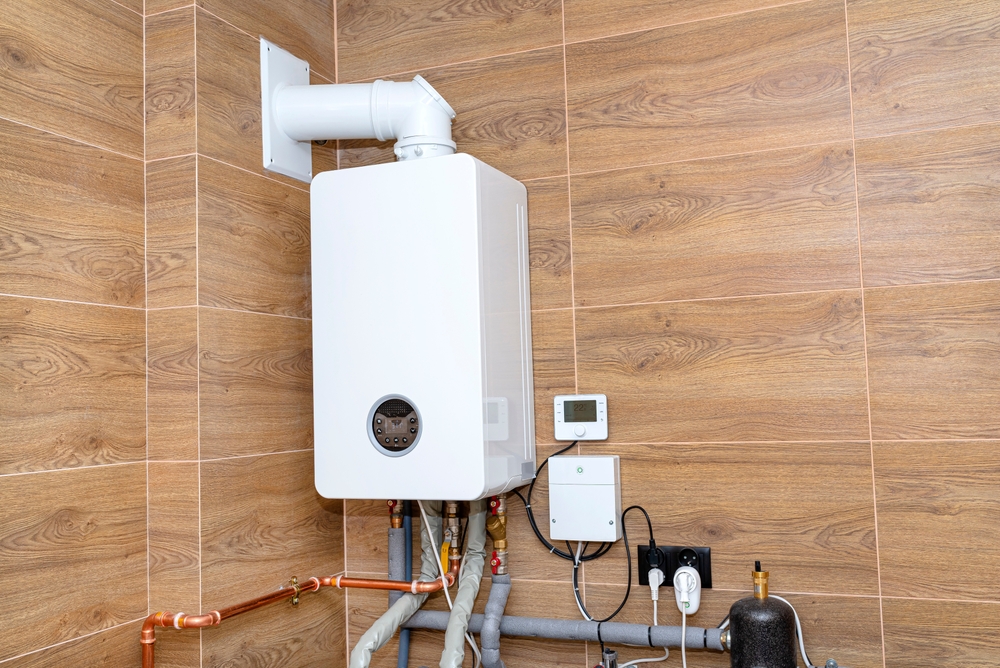 Installation de chauffe-eau et réseau de chauffage